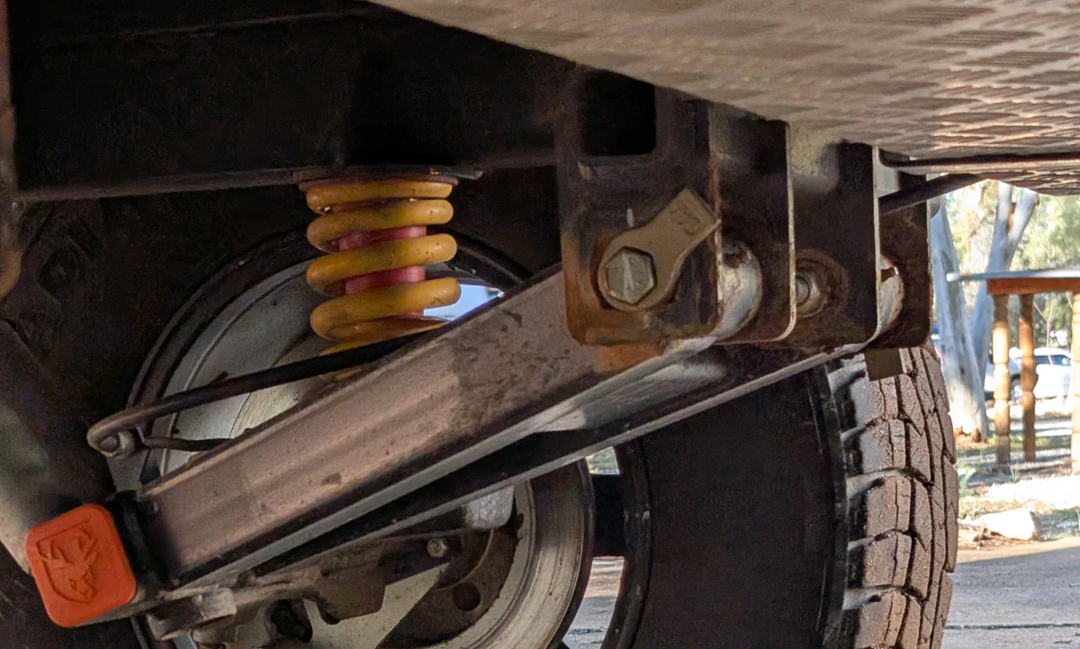 A wheel alignment adjuster showing my marker line
