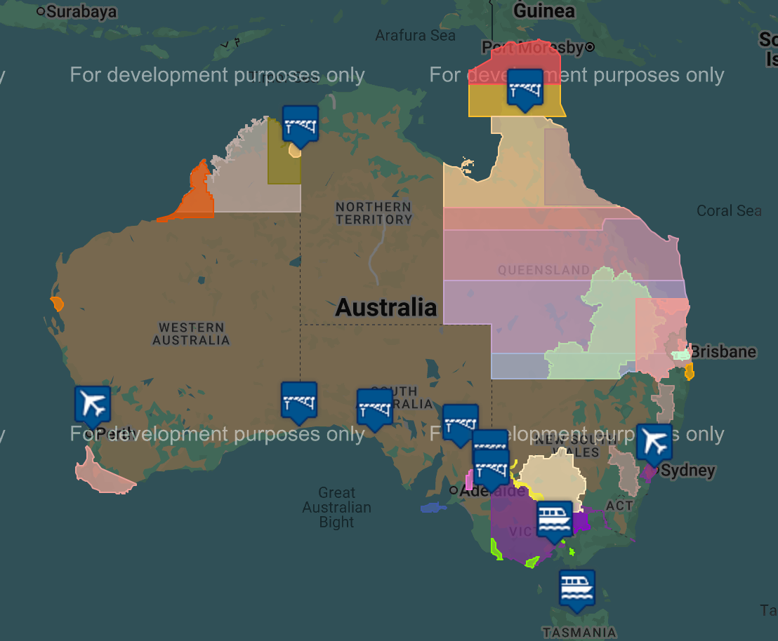 This map is from https://interstatequarantine.org.au/