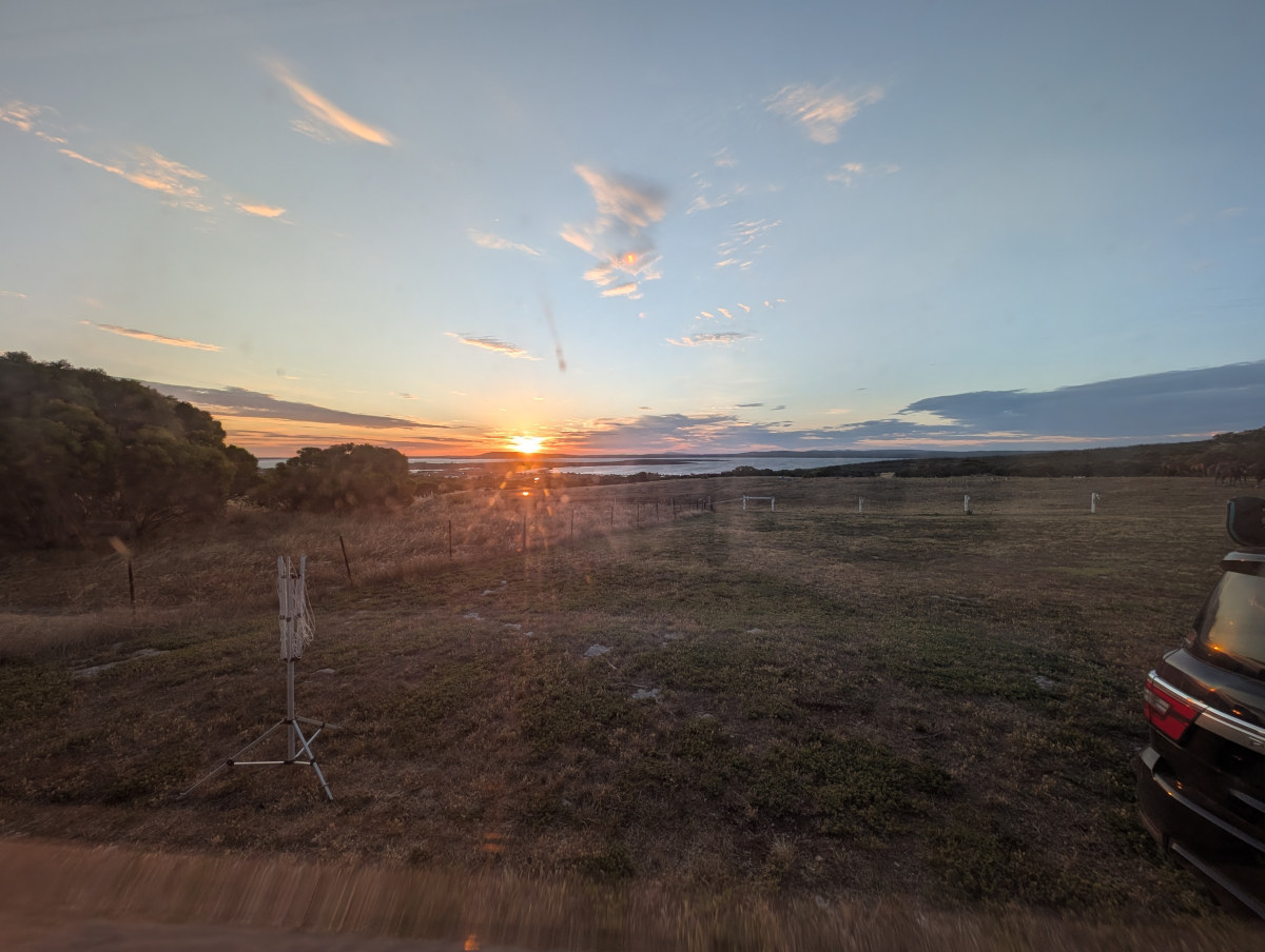 Sunrise at our campsite