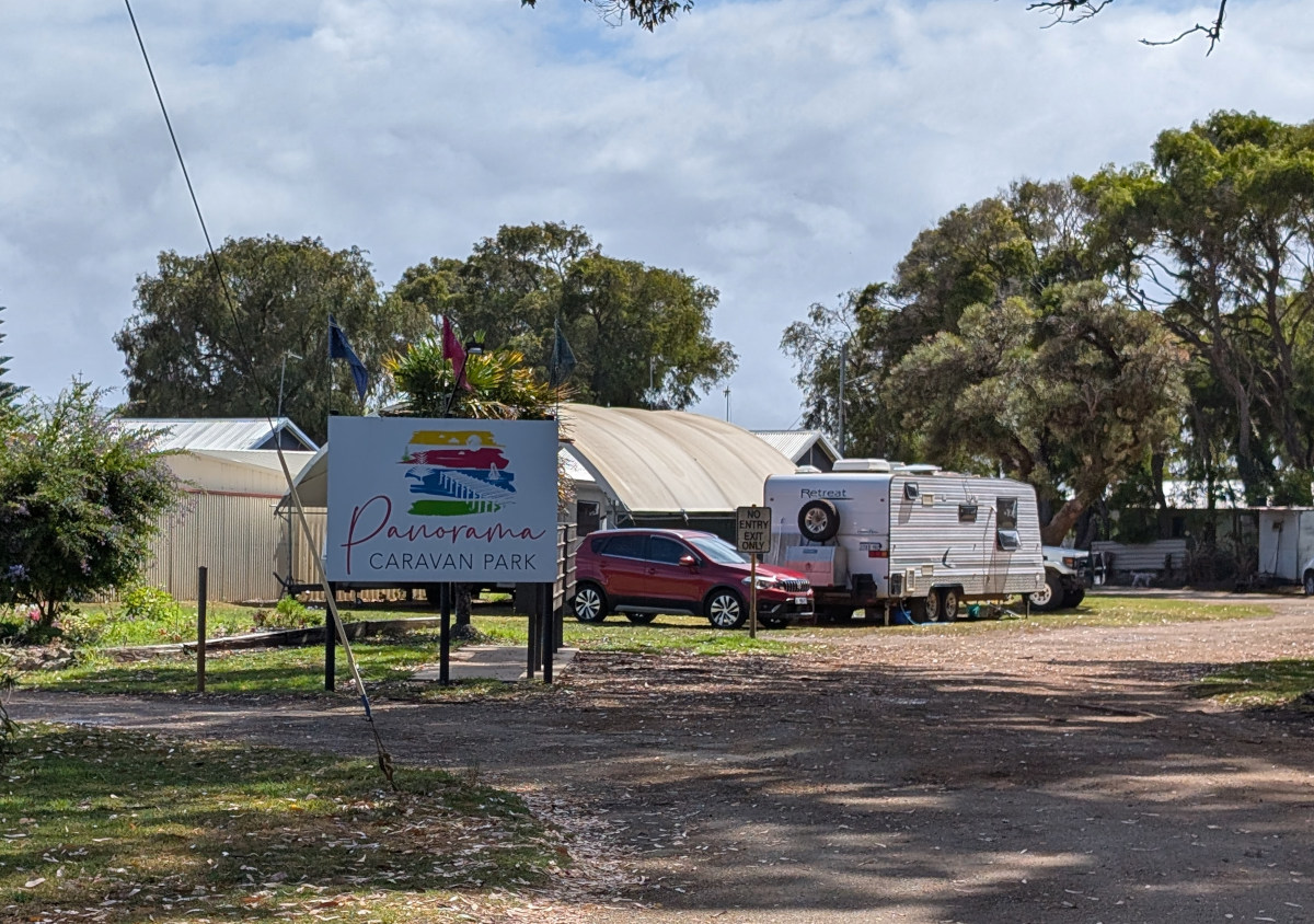Entrance to Panorama Caravan Park