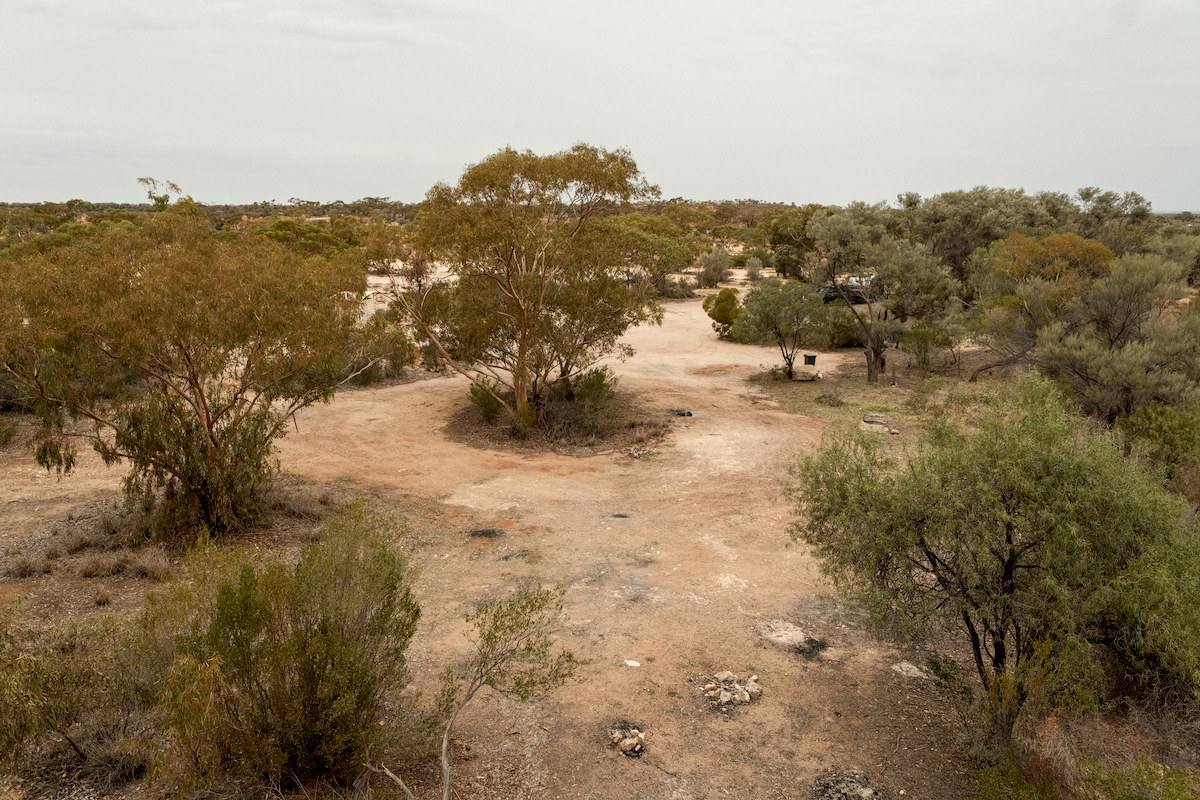 Another part of the campground, view from the dam walkway