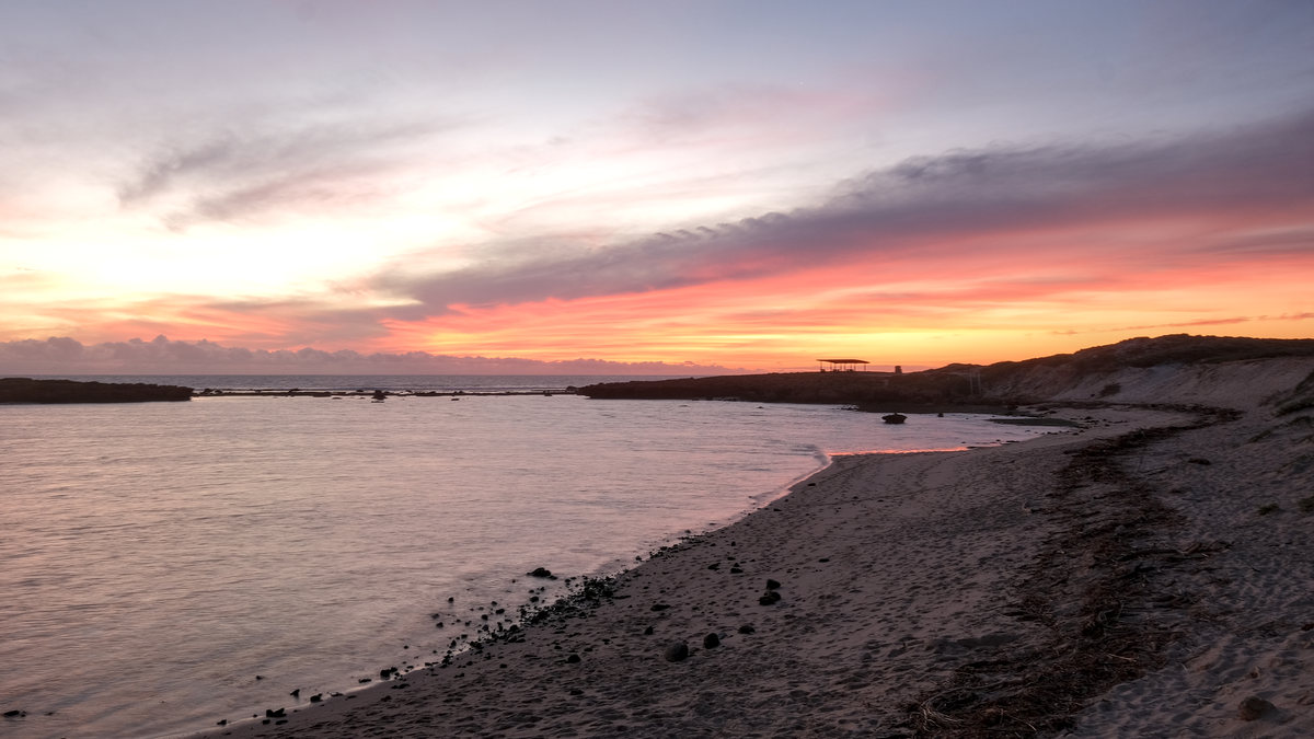 The Aquarium at sunset
